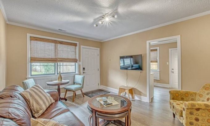 North Charleston Apartment | The Sabine- quiet, bold, deeply comfortable 1/1 with zero cleaning fees