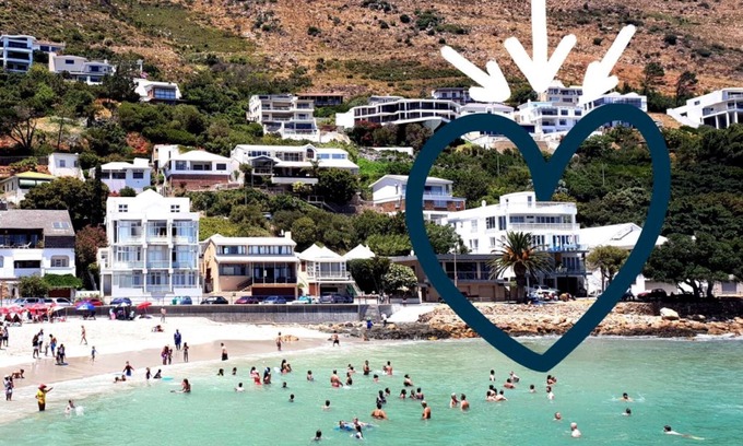 Gordons Bay Central Apartment | 'The View' - 2 bedroom on the Water's Edge overlooking Bikini Beach