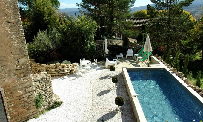 Goult House | The view in Goult, Gordes at 9km, private pool & garden !