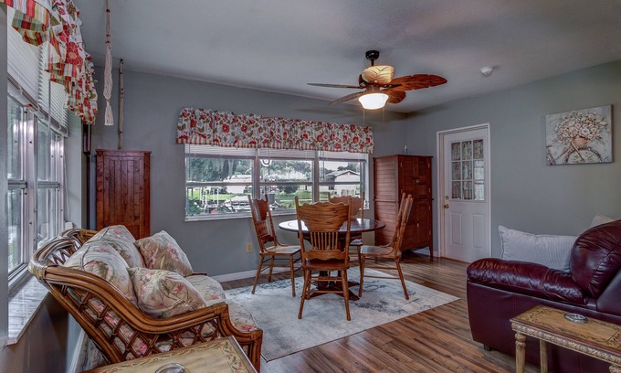 Inverness House | The Water Lily Lodge | Waterfront house in Inverness with rustic charm & kayaks