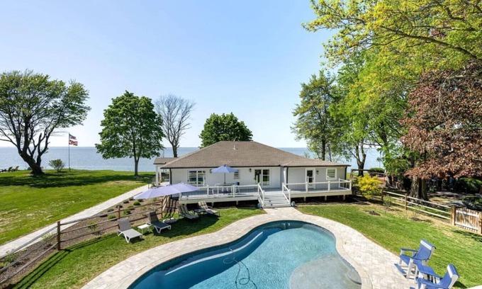 Tolchester Beach House | The Waterfront Retreat- With Sauna and Hot Tub!