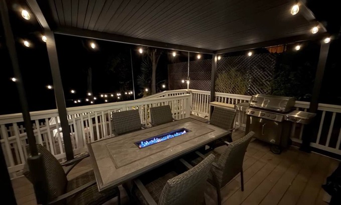 Avalon House | Three bedroom home on the hill with Hot Tub, Fire Table, BBQ and Golf Cart