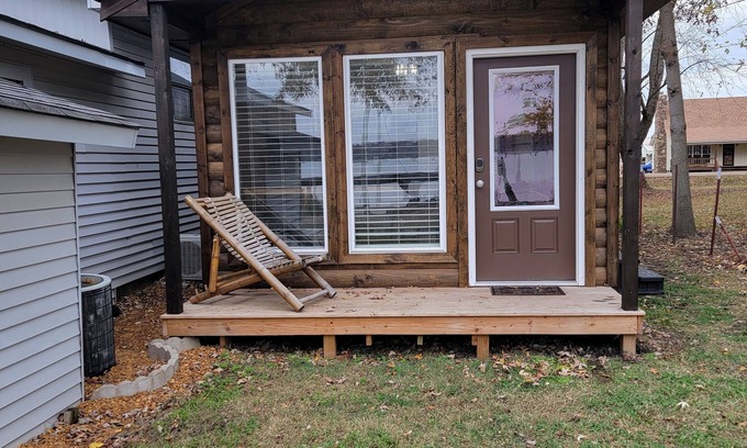 Tiptonville Cabin | Tiny house on the lake With a seventy five inch t v free internet walk shower