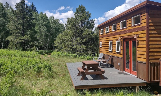 Flagstaff House | Tiny house on the prairie with mountain views.