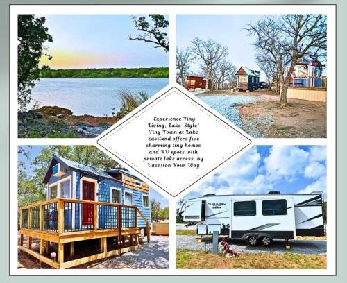 Eastland House | Tiny Town Fishing Hut Egrets Escape on Lake Eastland by Vacation Your Way