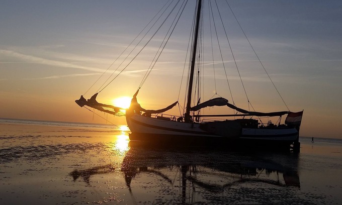 Enkhuizen Boat Rental | tjalk hunting pelican Enkhuizen