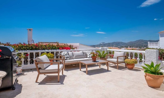 Nerja Ski Chalet | Townhouse w/Terraces, Garden & Shared Pool