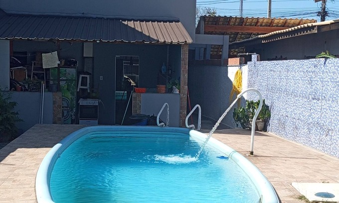 Morro do Algodao House | Townhouse with pool and air conditioning near Caraguatatuba shopping mall