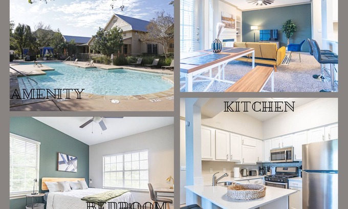 Wells Branch Apartment | Tranquil 1BR King Suite | Pool, Parking & Gym Included