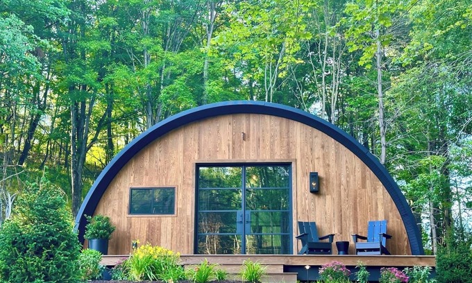Newtonville House | Treat yourself at the stunning June Farms Wellness Huts!
