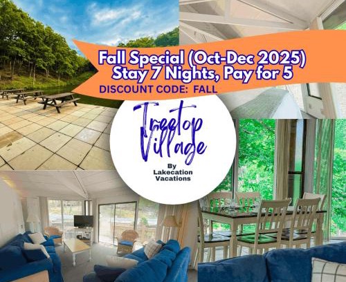 Village of Four Seasons House | Treetop Village-3bed3bathpoolsdocks6-8pp