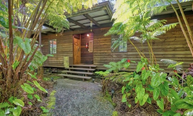 Volcano Cabin | Tropical 1-bedroom cabin. Five minute drive to Hawaii Volcanoes National Park.