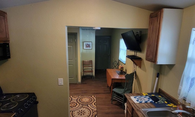 Davis Cabin | Turner Falls Cabins #3 inside of Turner Falls Park