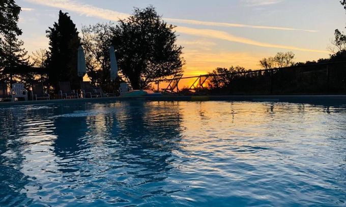 Sarteano Villa | Tuscan farmhouse ideal for vacations with family and friends, private fenced pool