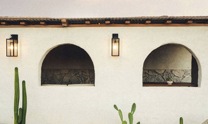 Twentynine Palms House | Twilight Palms Retreat: heated pool, hot tub, outdoor movie, wellness space