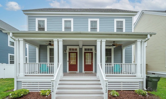 Buckroe Beach House | Two Classy Homes - Sleeps 20, Steps from the Beach