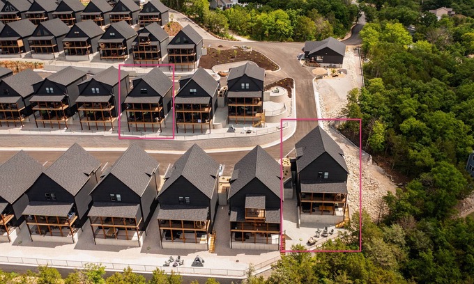 Hollister House | Two homes (sleeping 51) golf simulator, outdoor sauna, hot tub & fire table