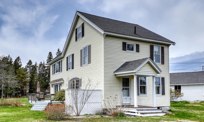 Newagen House | Two-Story Family-Friendly Home w/Free WiFi, Deck, and Partial Ocean Views