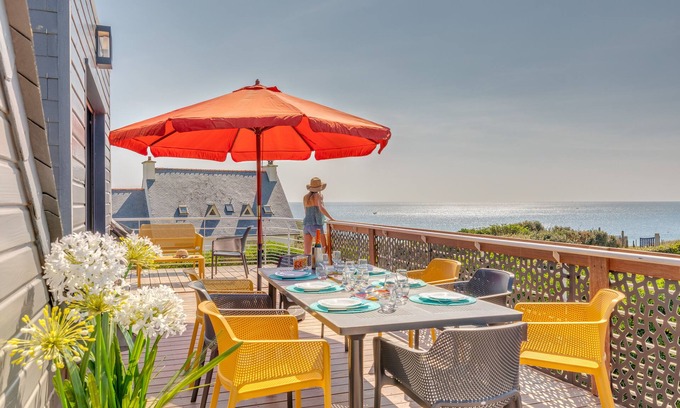 Clohars-Carnoet House | "TY Gwen-glazik" Sublime Villa Moderne, Vue mer - Plage à 50 m