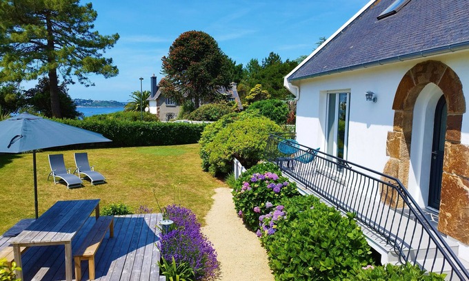 Trelevern House | Ty Gwenn - House sea view 3 bedrooms 🔑 800m port/beaches Pink Granite Coast