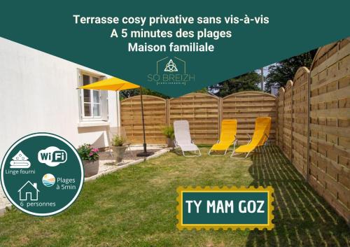 Concarneau Apartment | Ty Mam Goz - Plages à 5 min - wifi - jardin