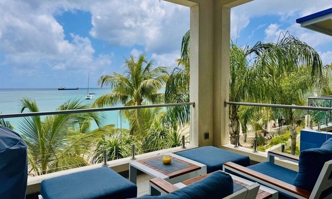 Simpson Bay Condo | UNBRIDLED Le Papillon: Beachfront Elegance with Backup Generator