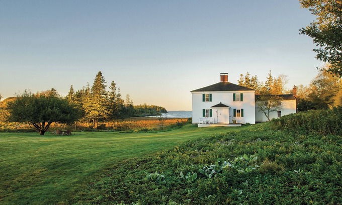 North Haven Other | Unimaginably Beautiful Frank Benson’s 18 Acre Oceanfront Farmhouse Tennis Estate