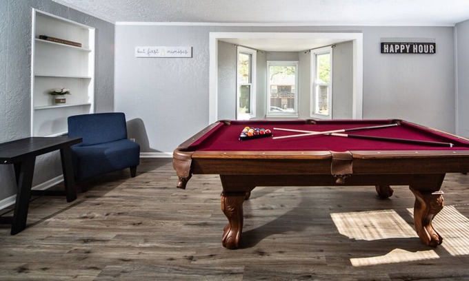 Kansas City House | Unique 3 Bedroom w/ Pool Table & Fire Pit!