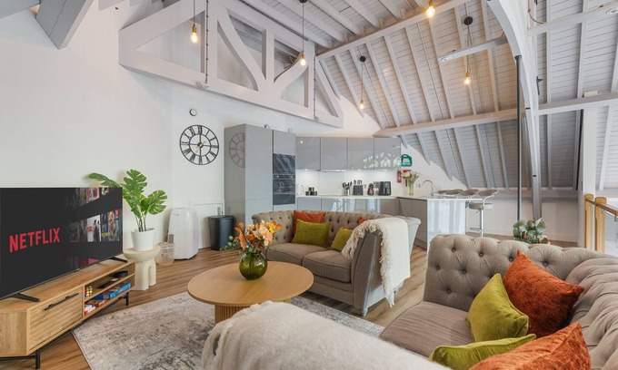 Valentines Apartment | Unique 3BD Penthouse in Historic Church Conversion