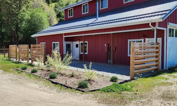 Dryden Apartment | Unique & cozy barn apartment on 5 acre riverfront farm.