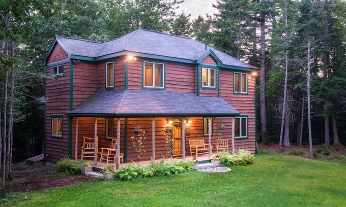 Mount Desert House | Unique Nature Inspired Home in Woods next to Lake