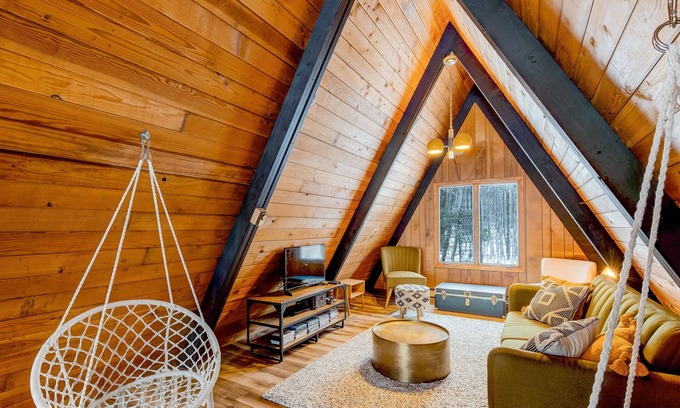 Sky Valley Ski Chalet | Unique, renovated, dog-friendly chalet with private hot tub & gas firepit