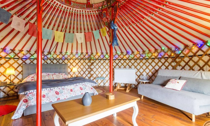 Denneville Apartment | Unique stay in a Mongolian yurt with panoramic views