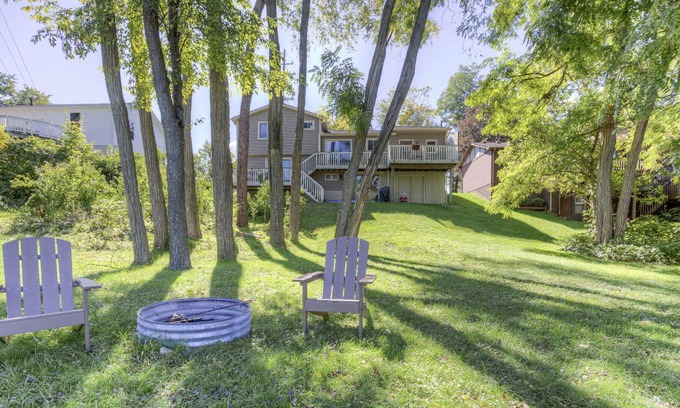 Milford House | Unique river front home in the village. Walk to downtown.