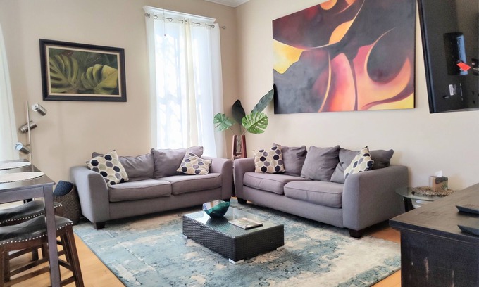 Cuyler - Brownsville Condo | Upper Deck: Charming Modern 2nd floor 2bdrm condo in Starland area of Savannah.
