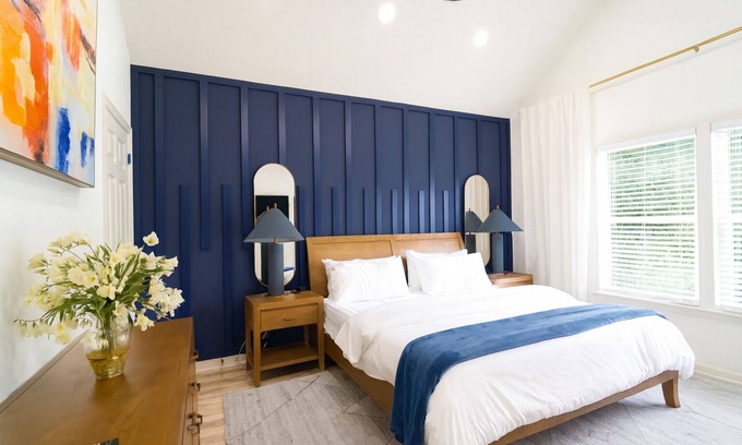 Atlanta House | Upscale Hilltop Home, Hot Tub, Backyard Retreat