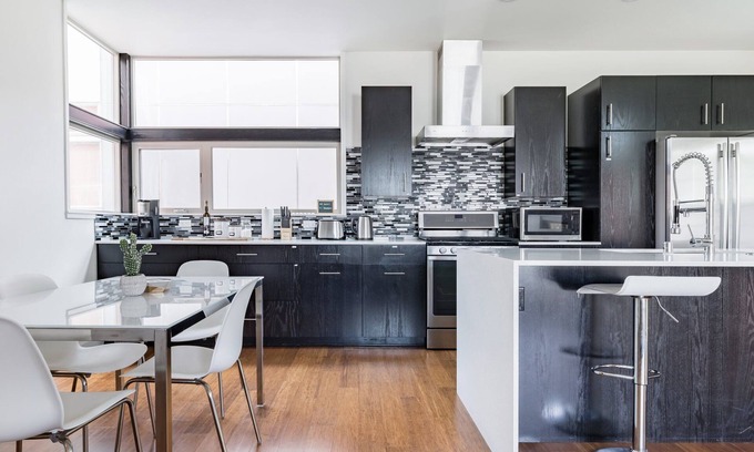 North Beacon Hill House | Urban Architectural Retreat with Rooftop Deck & Fireplace