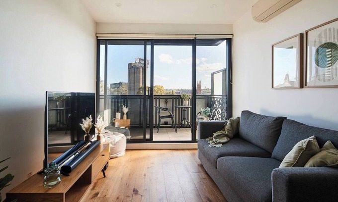 Geelong Apartment | Urban Drift Cosy Balcony Nook near Waterfront