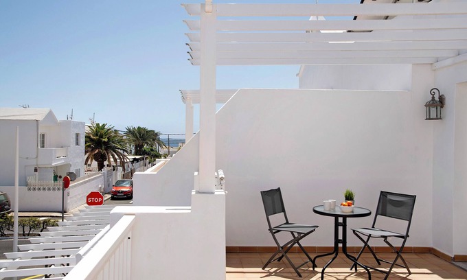 Playa Honda Apartment | Vacation Apartment 'Casita Sabrina, Seaview Terrace' with Private Terrace and Wi-Fi