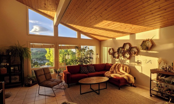 Vernon House | Vernon with a View - Family home with Pool + Hot Tub