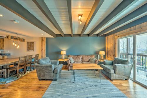 East Burke Apartment | Versatile Condo Balcony, Bike Trails On-Site