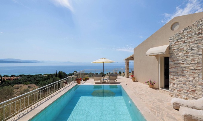 Barbati Villa | Villa Alemar House with private pool, Spectacular sea views,150m to the beach.
