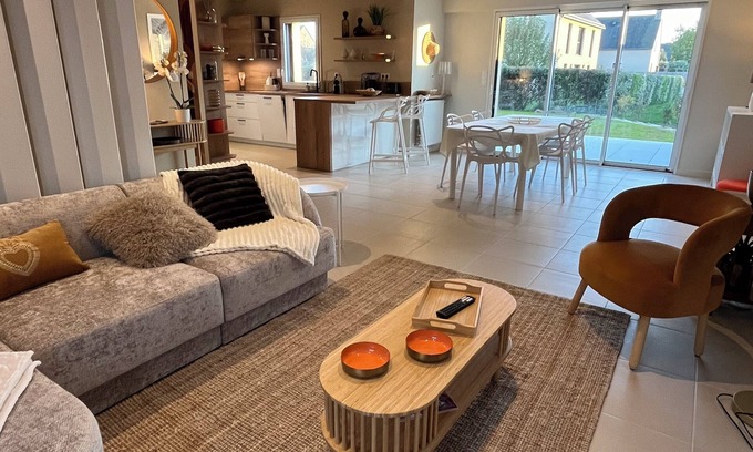 Saint-Jouan-des-Guerets House | Villa Bambou, 5 minutes from Saint-Malo, new and quiet house!