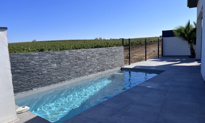 Montblanc House | Villa Contemporaine Récente Avec vue Dégagée sur les Vignes Sans vis à vis