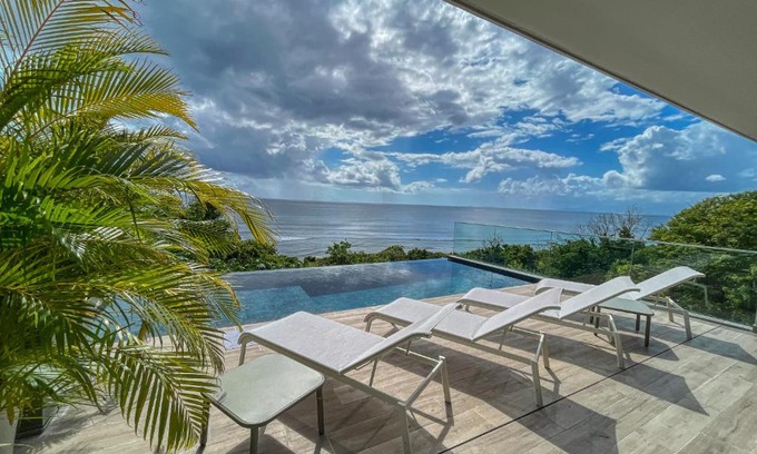 Anse des Rochers Villa | Villa CORAIL, Astérias, vue sur mer panoramique