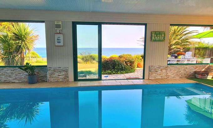 Sibiril Villa | Villa de la Dune 5* Indoor pool Exceptional sea view Beachfront Surf GR34