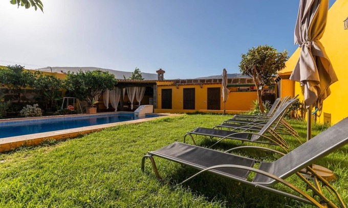 Galdar Villa | Villa Galdar Cuchufleta piscina BBQ Parking Privado