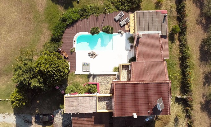 Pydna Villa | Villa Hacienda private pool and jacuzzi