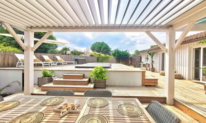 Lege-Cap-Ferret Villa | Villa Lege Cap Ferret Avec Piscine et Spa, à 5 Minutes de la Plage !