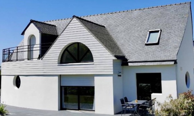 Sibiril House | Villa LES TAMARIS pool 4 bed sea beach